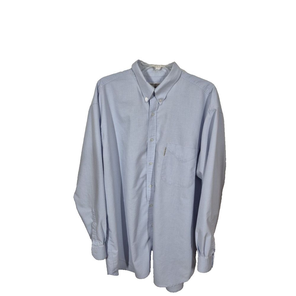 Lee Jeans Shirt Mens XL Blue Chambray Exclusive Garment Button Down No Mat Tag